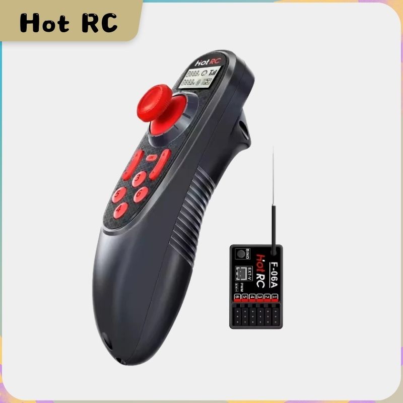 Radio Transmitter 6Ch - HOTRC DS-600 6CH 2.4GHz Sistema de