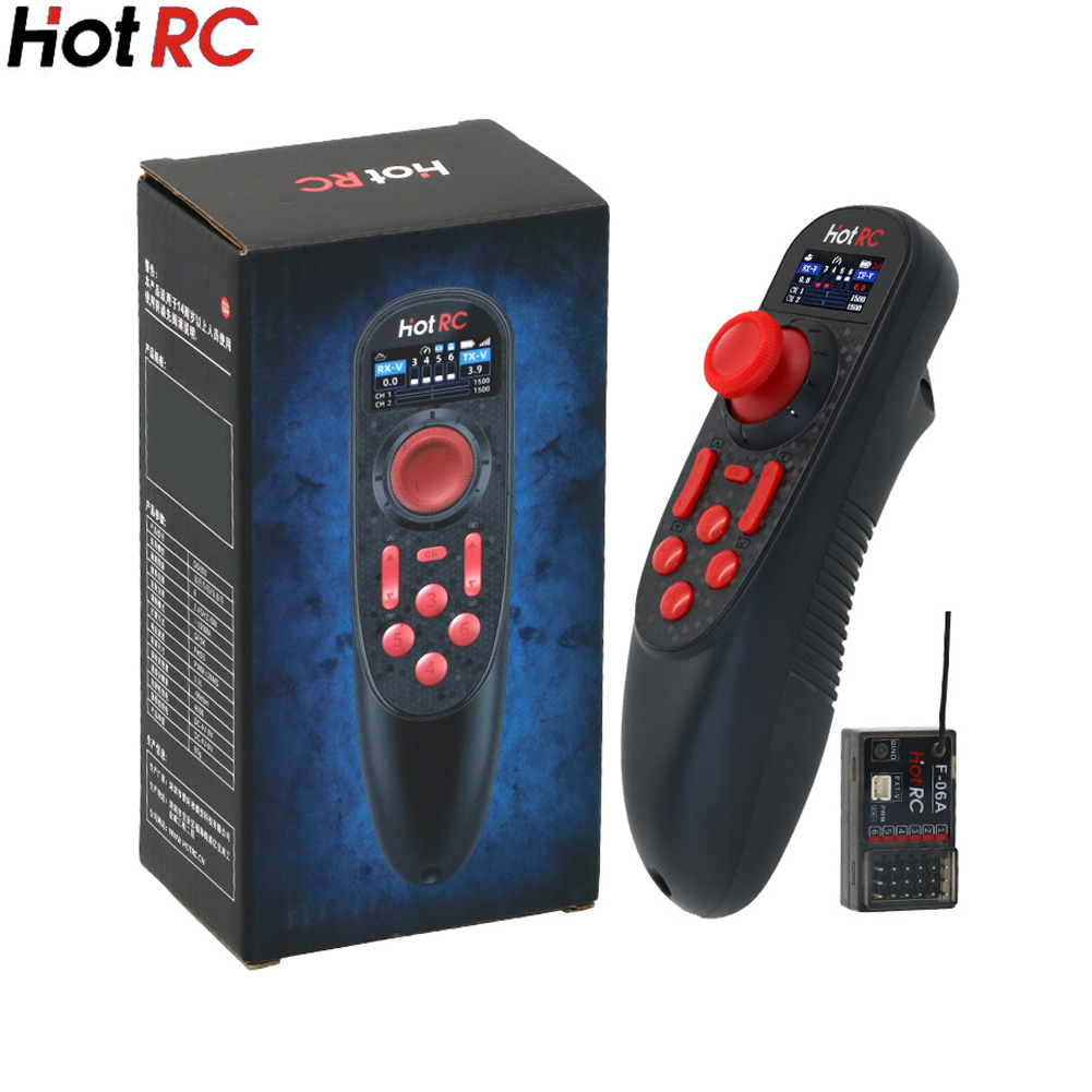 Radio Transmitter 6Ch - Sistema de Rádio HOTRC DS-650 6CH
