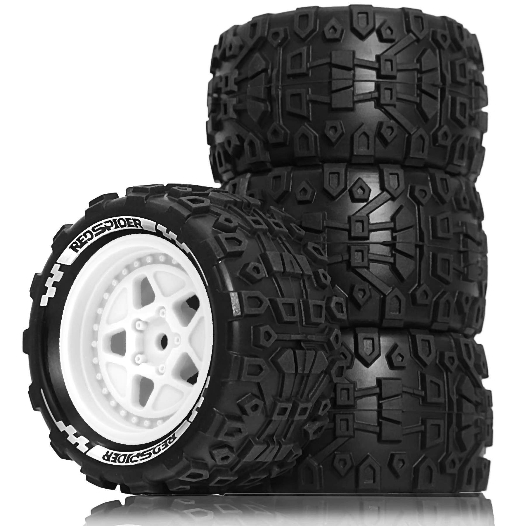 Rc Truck Monster - Pneus de Caminhão Monstro 1/18 R374,