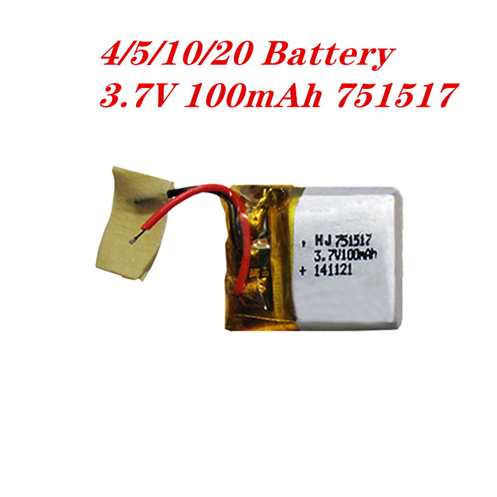 Rc Hobby Airplanes - 4/5/10/20pcs 1S 3.7V 100mAh Bateria de