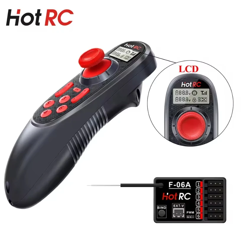 HOTRC DS-600 6CH 2.4GHz Sistem - Radio Transmitter 6Ch avaliação e preço