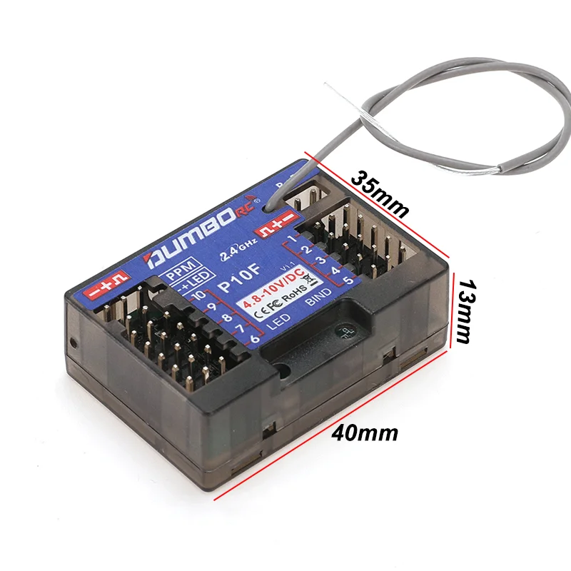 Receptor Mini DUMBORC P6FG P10 - Radio Transmitter 6Ch avaliação e preço