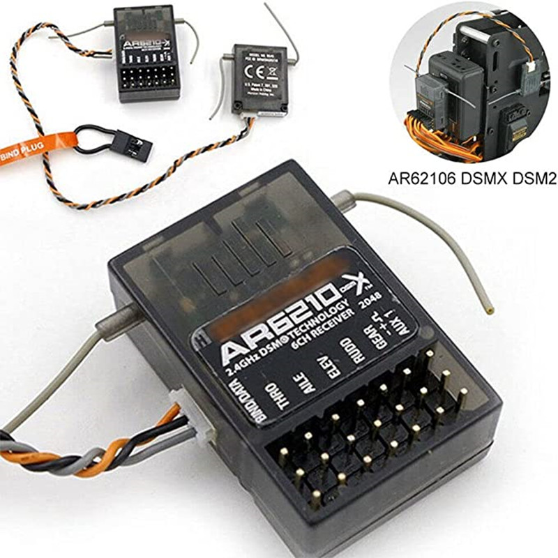 Receptor DSMX DSM2 AR6210 6CH  - Radio Transmitter 6Ch avaliação e preço