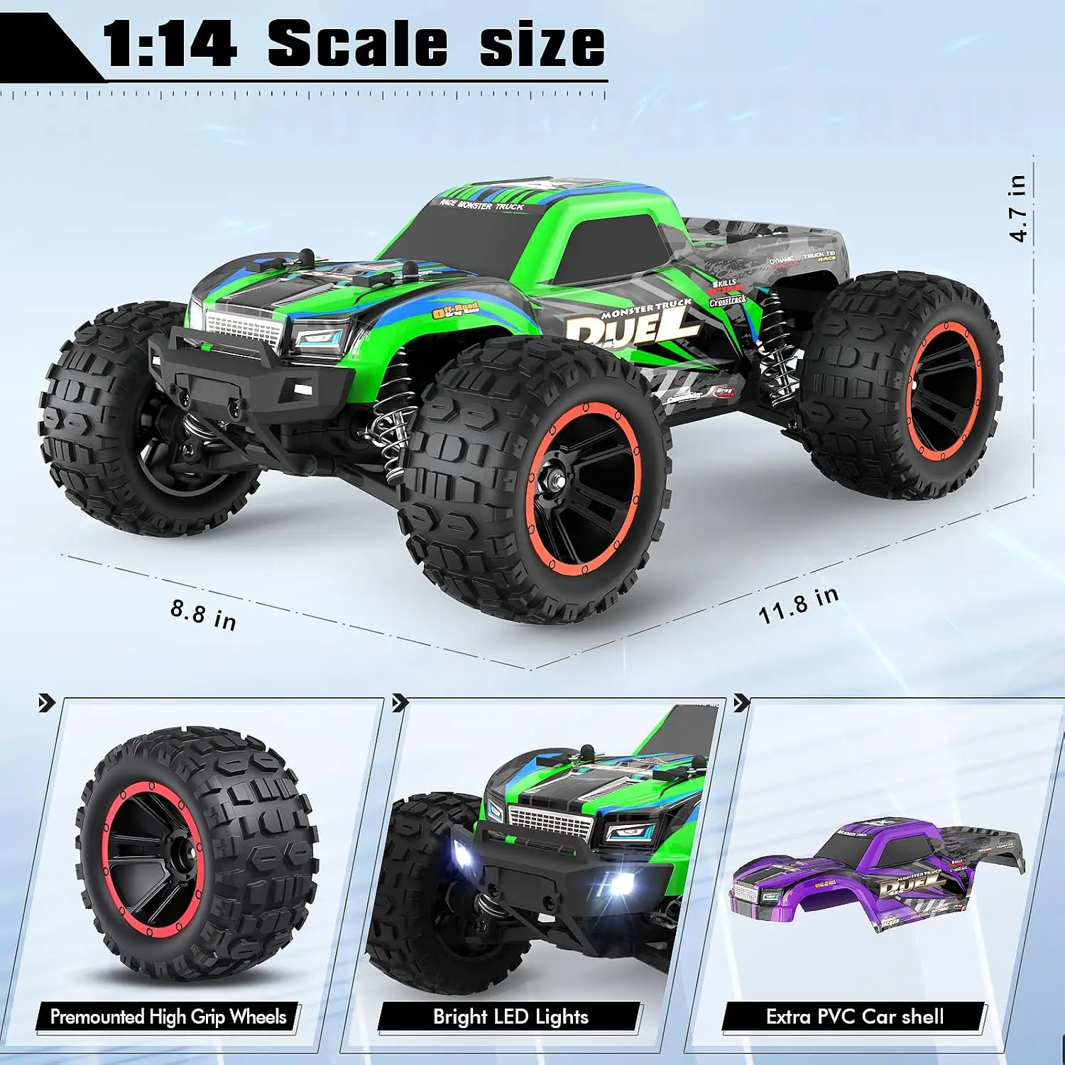 Caminhões RC 1:14, Carro de Co - Rc Truck Monster avaliação e preço