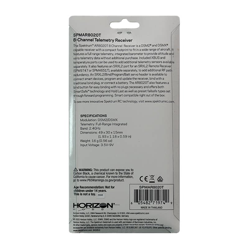 Receptor de Telemetria Horizon - Rc Helicopter Horizon Hobby avaliação e preço