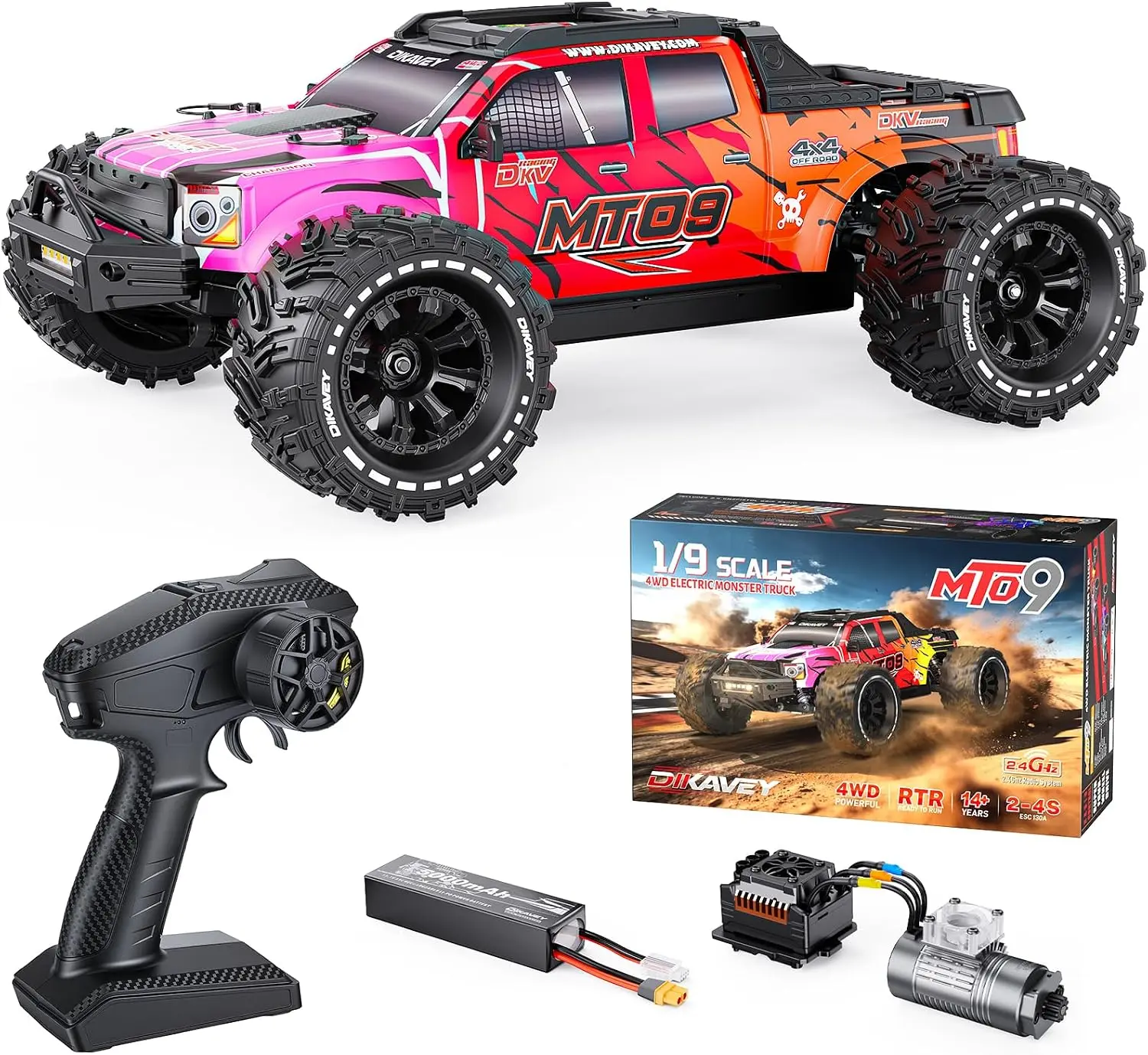 MT09 1/9 4WD Monster Truck RC  - Rc Truck Monster avaliação e preço
