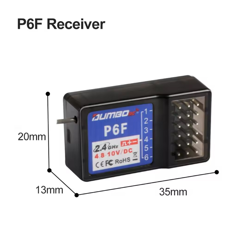 Sistema de Controle Remoto DUM - Radio Transmitter 6Ch avaliação e preço
